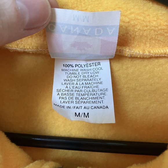 Vintage Yellow Fleece Vest - Picture 2 of 6